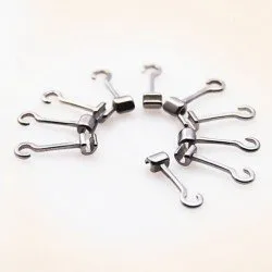 Curved Crimpable Hook/Stop