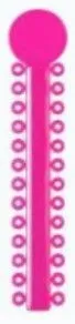 Hot Pink Ligature Ties