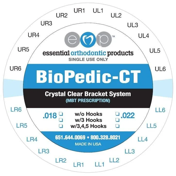 5 x 5 MBT CLEAR Bracket Set With 3,4,5 Hooks