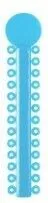 Sky Blue Ligature Ties